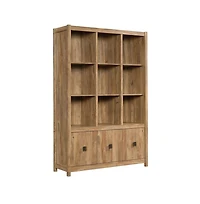 Starlight Canyon Home Wooden Bookcase in Sindoori Mango Finish with Modern Farmhouse Style