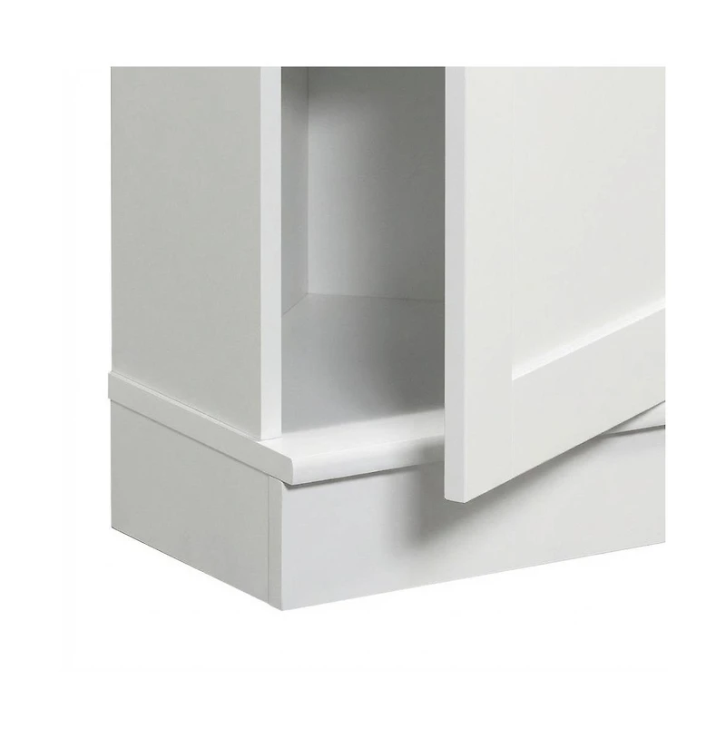 Starlight Canyon Home White Storage Cabinet With Soft Finish And Contemporary Style