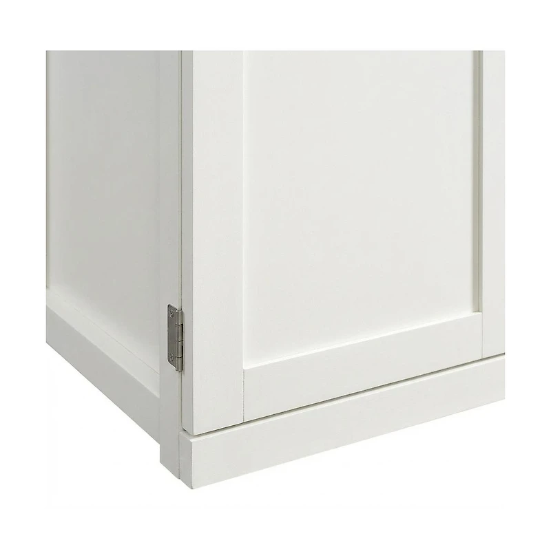 Starlight Canyon Home White Finish Storage Cabinet With Spacious Interior And Modern Design