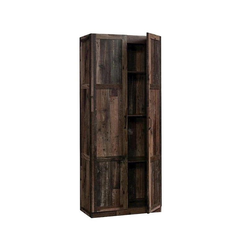 Starlight Canyon Home Rustic Brown Storage Cabinet With Pine Finish, Rectangular Design