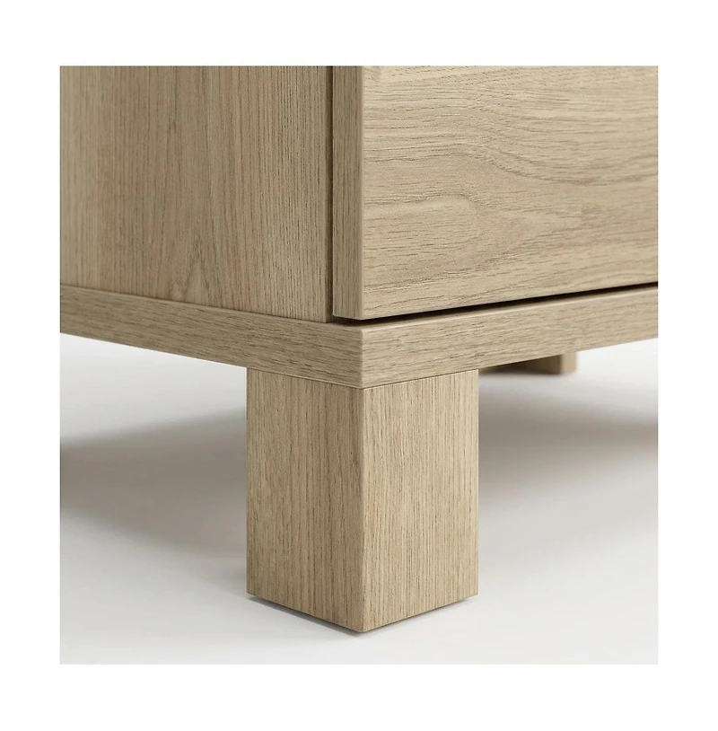 Starlight Canyon Home Wooden Nightstand in Timber Oak Finish with Rustic and Modern Farmhouse Style