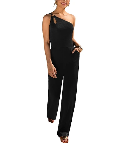 Cupshe Women's V-Neck Zipper Closure Unlined Jumpsuit