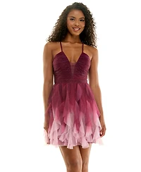 pear culture Juniors' V-Neck Dress