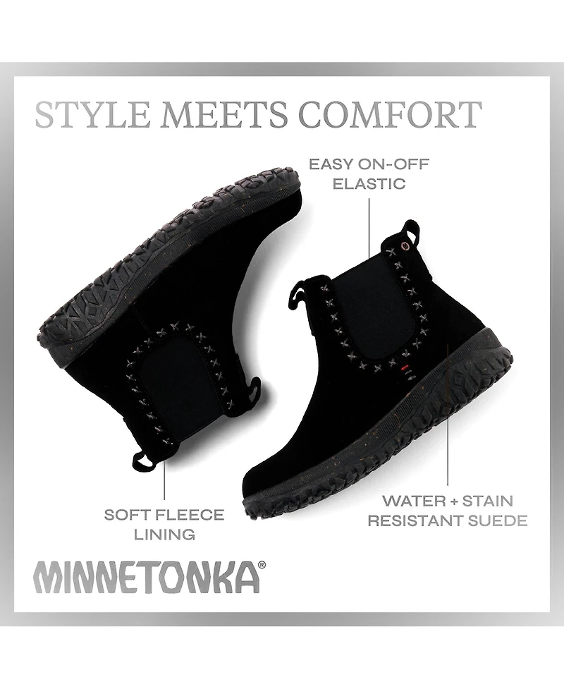 Minnetonka Women's Suede Chelsea Tread Boots