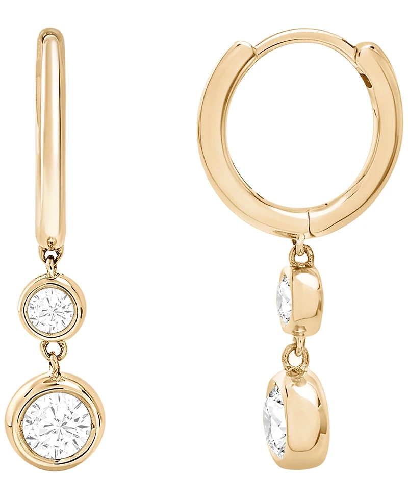 Macy's Lab-Grown Diamond Drop Earrings (1/2 ct. t.w.) in 14k Yellow Gold