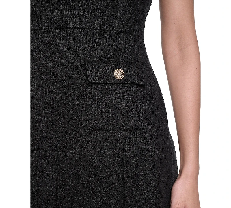 Karl Lagerfeld Paris Women's Knit Tweed Shift Dress