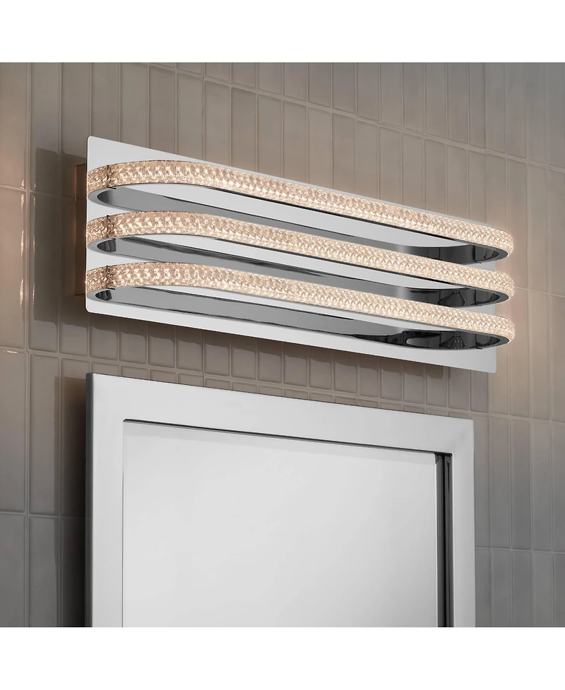 Possini Euro Design Possini Euro Diana 23 1/2" Wide Chrome Led Bathroom Vanity Light
