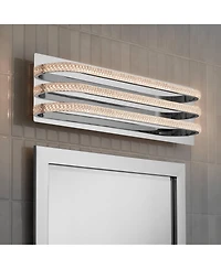 Possini Euro Design Possini Euro Diana 23 1/2" Wide Chrome Led Bathroom Vanity Light