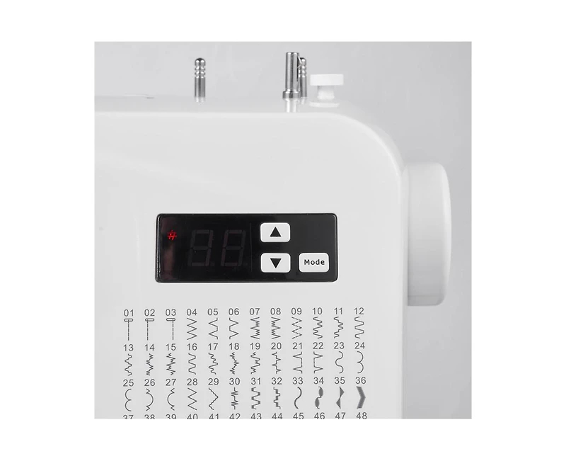 Yobtop Computerized Sewing Machine, 60 Stitch Applications, Digital Display, Automatic Needle Threader, Metal Frame, Free Arm Mode, Led Screen