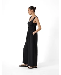 Hush Women's Wrenna Gathered Straps Airflow Jumpsuit