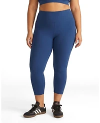 Universal Standard Womens Plus Next-to-Naked Cropped Legging