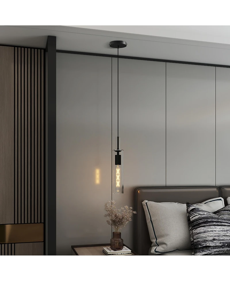 Midola 3 Pack Pendant Lights Kitchen Island, Adjustable Modern Glass Pendant Light Over Island, Industrial Pendant Light Fixtures for Dining Room