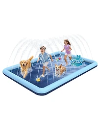Aofar Dog Splash Pad Sprinkler Pool Outdoor Water Yard 97"x 67