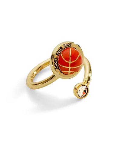 Alex and Ani Shoot Your Shot Basketball Open Fidget Ring