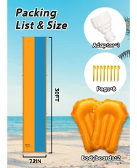 Aofar Slip Slide Inflatable Bodyboards Sprinkler Summer Yard