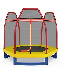 Costway 7FT Kids Trampoline Outdoor Indoor Recreational Bounce Jumper