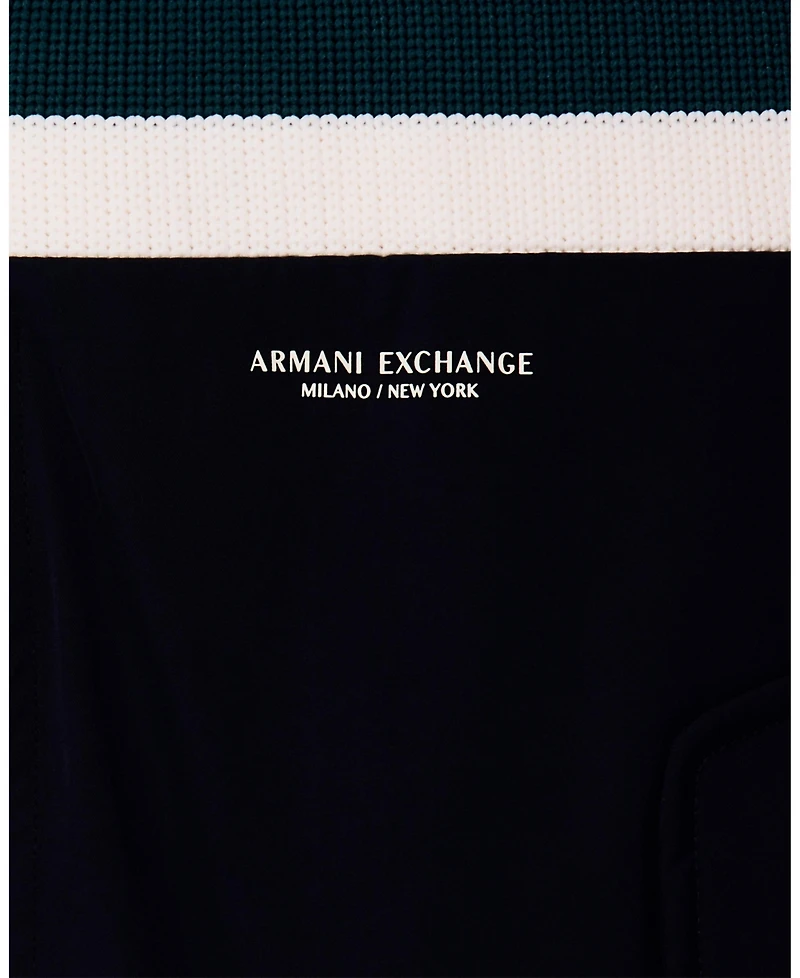 A|X Armani Exchange Men's Colorblock Bomber Jacket
