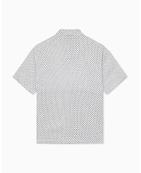 A|X Armani Exchange Men's Viscose All Over Logo Woven Shirt