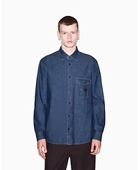 A|X Armani Exchange Men's Long Sleeve Cotton Denim Woven Shirt