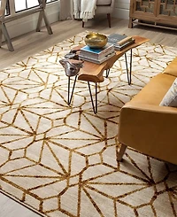 Closeout! Scott Living Artisan Celeste Brushed Gold 5'3" x 7'10" Area Rug