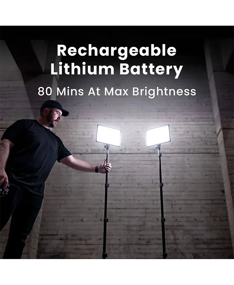 Lume Cube Studio Panel Led 2-Light Kit with Barndoors and Stand