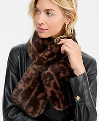 I.n.c. International Concepts Women's Leopard-Print Faux-Fur Muffler, Macy's Exclusive