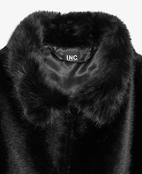 I.n.c. International Concepts Women's Faux-Fur Curve Topper with Faux-Fur Collar, Macy's Exclusive