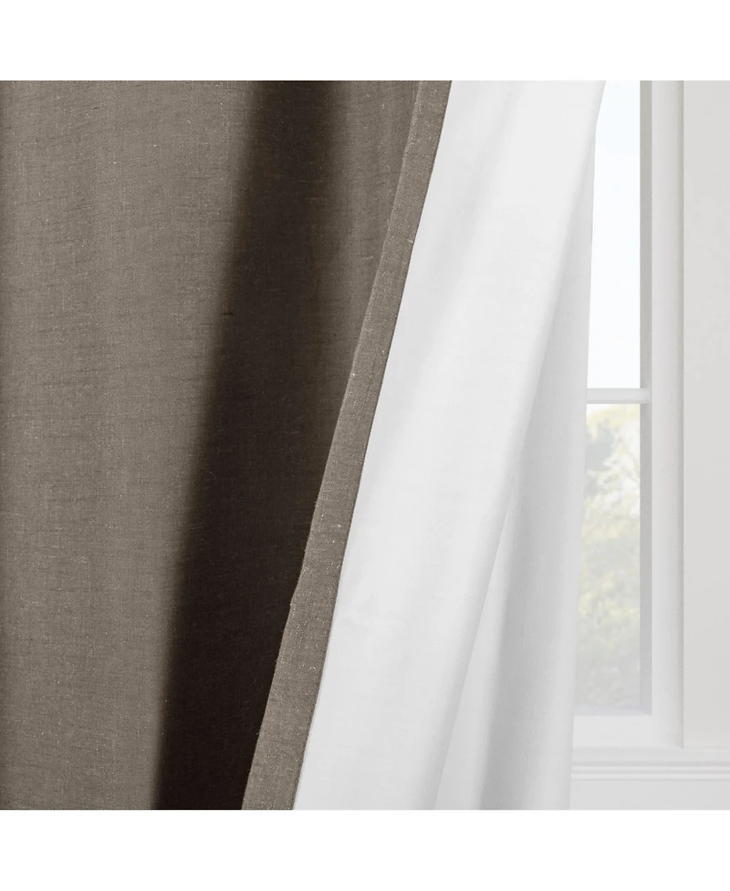 Linen Slub Blackout Grommet Pair (2 Panels
