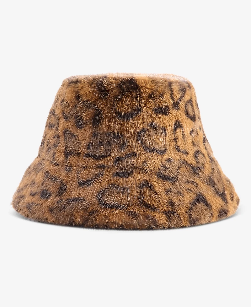 I.n.c. International Concepts Women's Faux-Fur and Fleece-Lined Bucket Hat, Macy's Exclusive