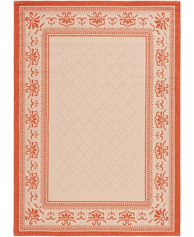 Safavieh Courtyard CY0901 Natural and Terra 8' x 11' Outdoor Area Rug