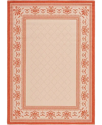 Safavieh Courtyard CY0901 Natural and Terra 8' x 11' Outdoor Area Rug