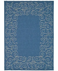 Safavieh Courtyard CY5139 Blue and Beige 8' x 11' Outdoor Area Rug