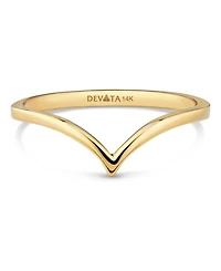 Devata Chevron Ring 14K Gold