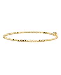 Devata Beaded Ball Bangle Bracelet in 14K Gold, Fits Small to Medium Wrist