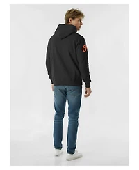 Champion Men's Black Baltimore Orioles Reverse Weave Chenille Hoodie