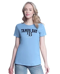G-iii 4Her by Carl Banks Women's Navy/Light Blue Tampa Bay Rays Two T-Shirt Combo Pack