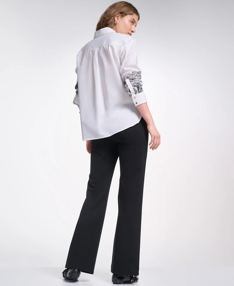 Karl Lagerfeld Paris Petite City Scene Printed Top