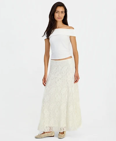 On 34th Women's Lace A-Line Pull-On Maxi Skirt, Macy's Exclusive