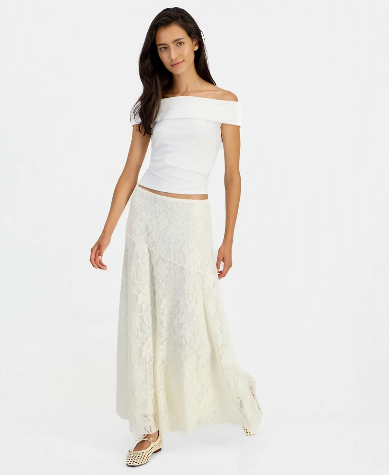 On 34th Women's Lace A-Line Pull-On Maxi Skirt, Macy's Exclusive