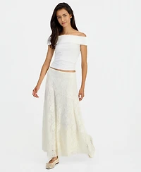 On 34th Women's Lace A-Line Pull-On Maxi Skirt, Macy's Exclusive