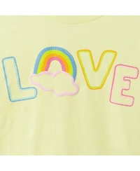 Andy & Evan Big Girls Love Emroidered Tee