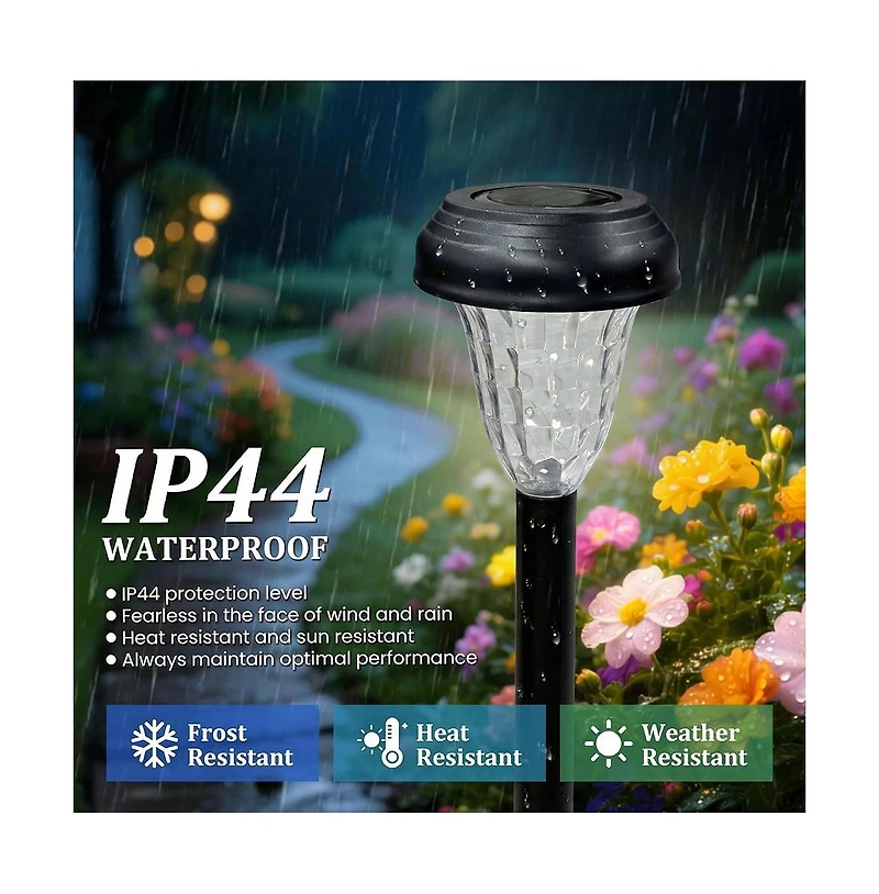 Cowin Led Solar Garden Lights, Waterproof Lights Outdoor Solar, Garden Decor for Yard, Patio, Landscape