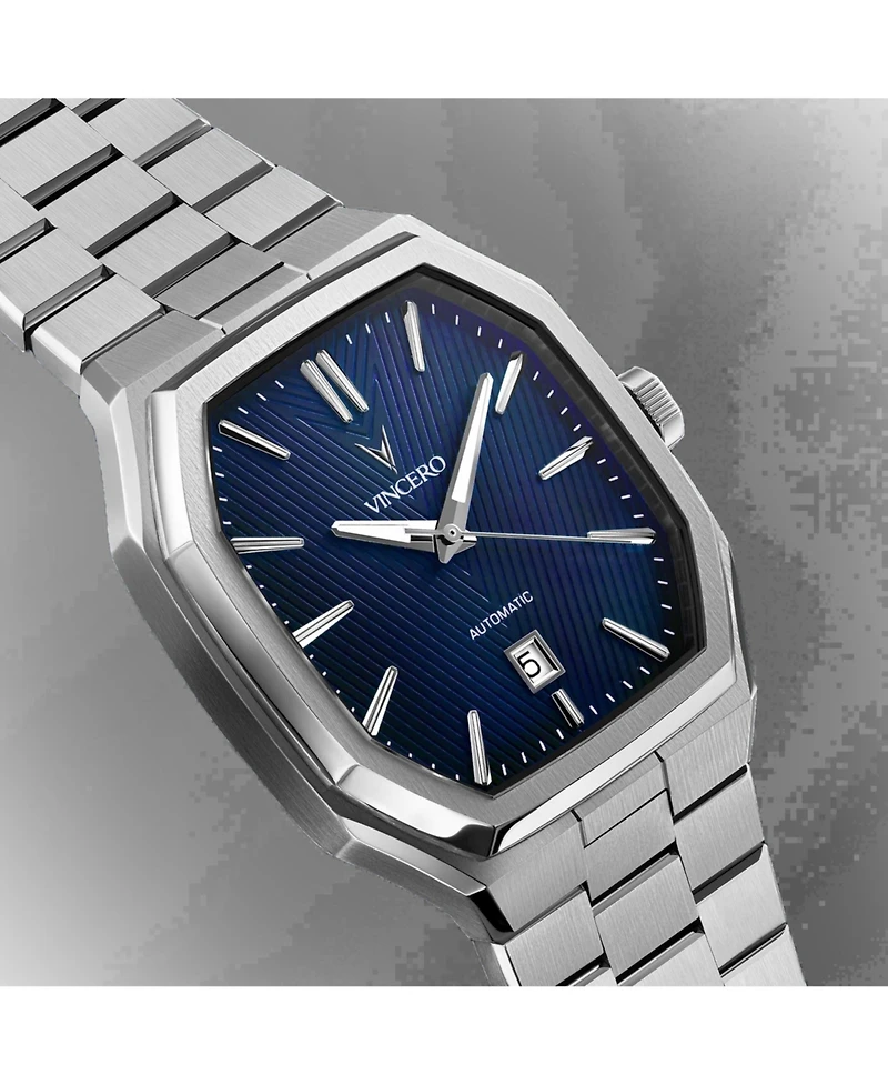 Vincero Mens Inception Automatic Watch 38mm Stainless Steel