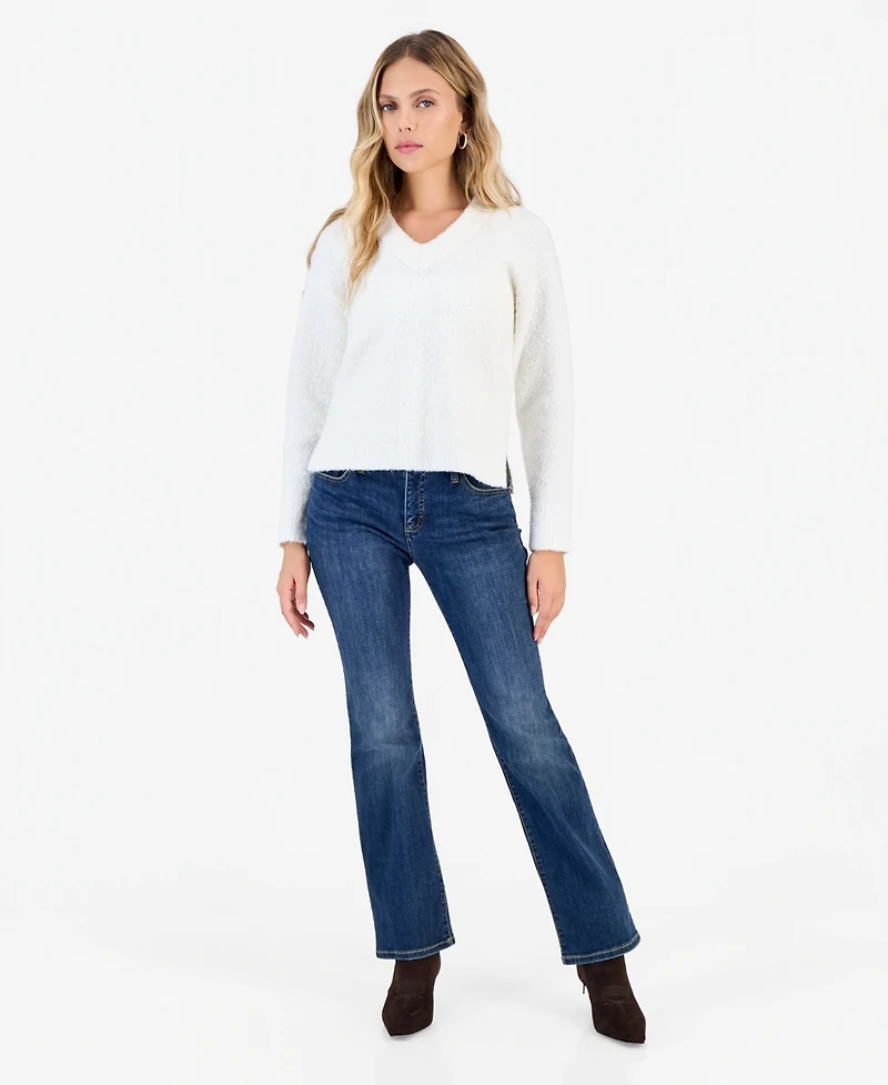 I.n.c. International Concepts Petite Boucle V-Neck Sweater, Macy's Exclusive