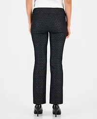 I.n.c. International Concepts Petite Jacquard Pull-On Bootcut Pants, Macy's Exclusive