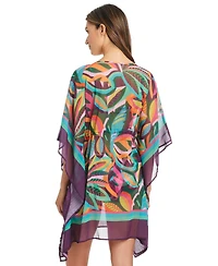 Bleu by Rod Beattie Women's Chiffon Deep V-Neck Caftan