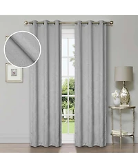 Superior Wave Geometric Washable Room Darkening Blackout Curtains