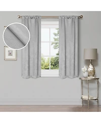 Superior Wave Geometric Washable Room Darkening Blackout Curtains