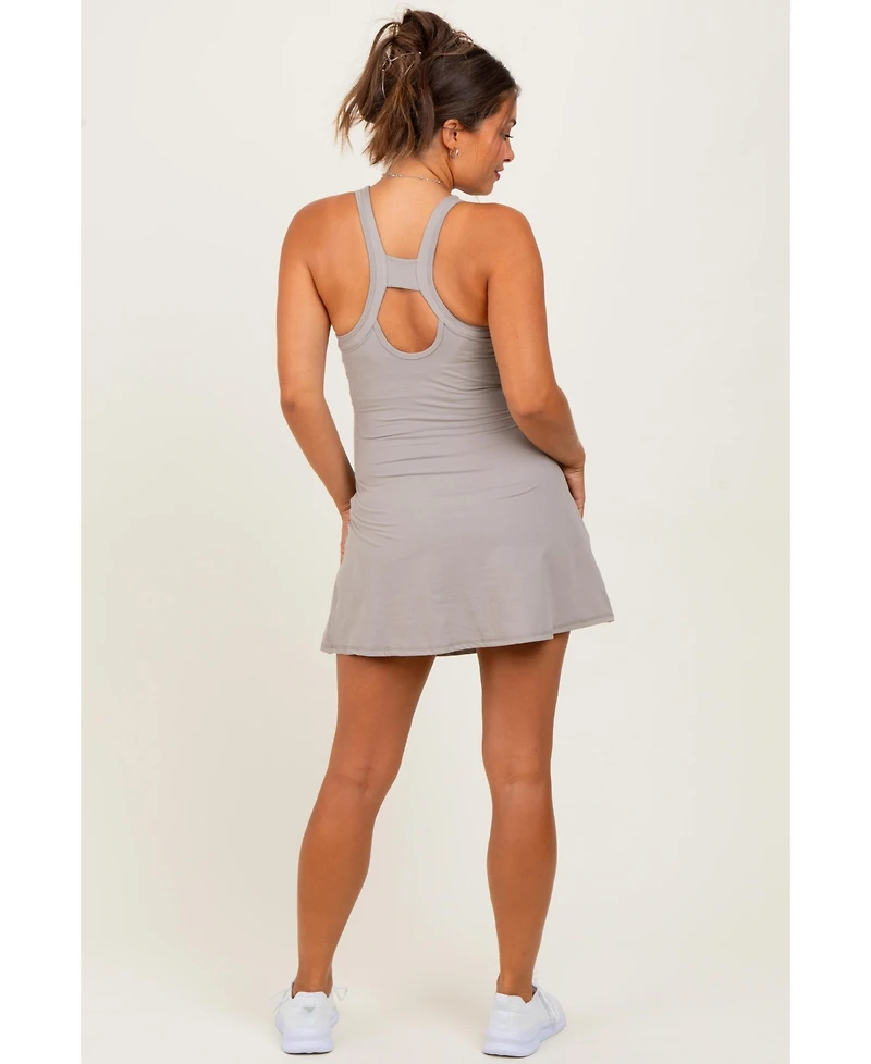 Pinkblush Maternity Plum Tennis Racerback Romper Dress
