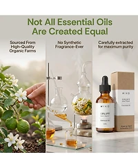 Miko Uplift Essential Oil Blend with Jasmine and Bergamot for Energy and Clarity Made in Usa 15ml